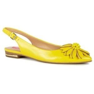 Isaac Mizrahi yellow flats Gladiola Flat size 9